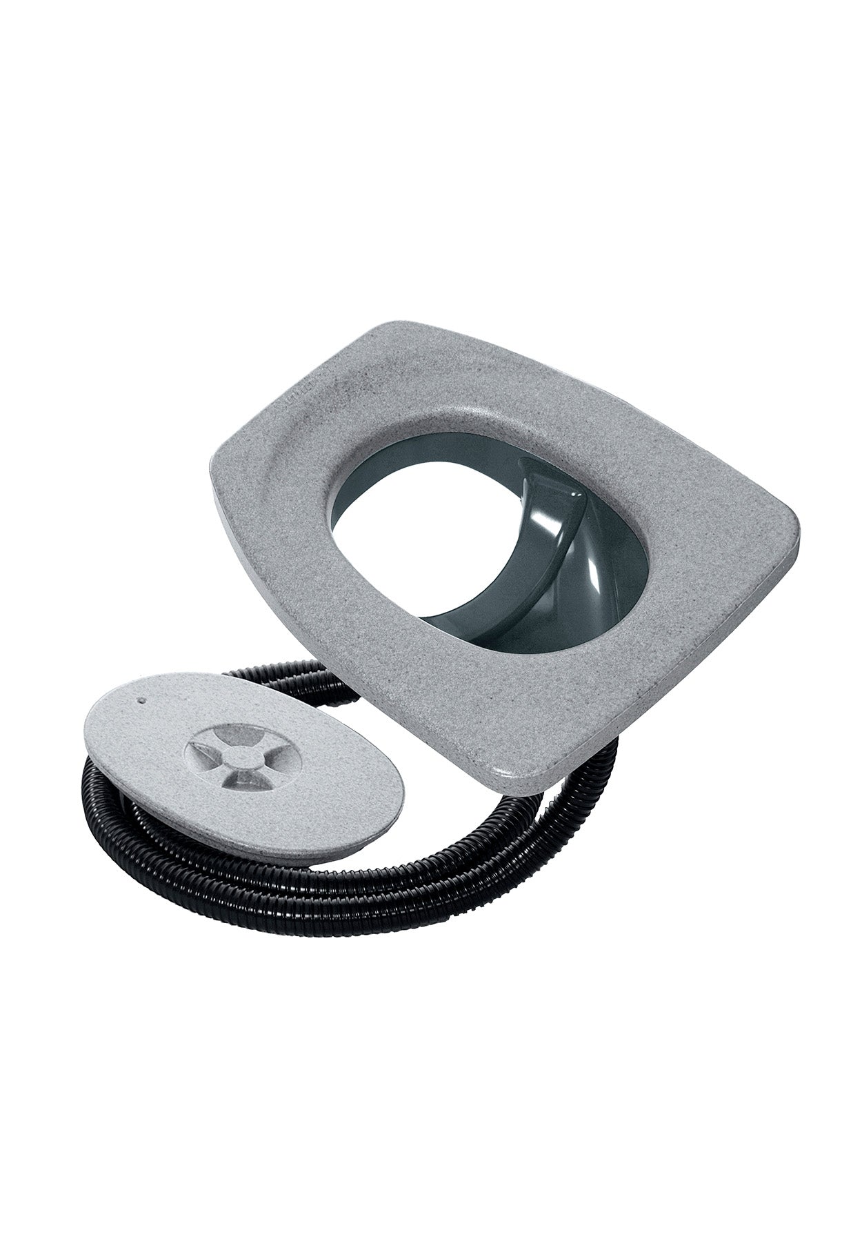 Trenntoilette Privy 500 con sedile in polistirolo/sedile invernale grigio