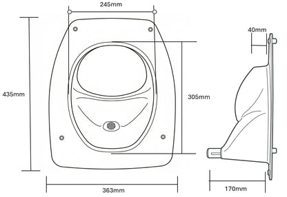 Abmessungen Trenntoilette Privy 500