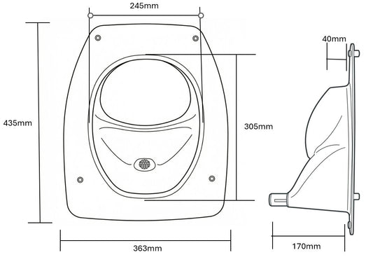 Abmessungen Trenntoilette Privy 500